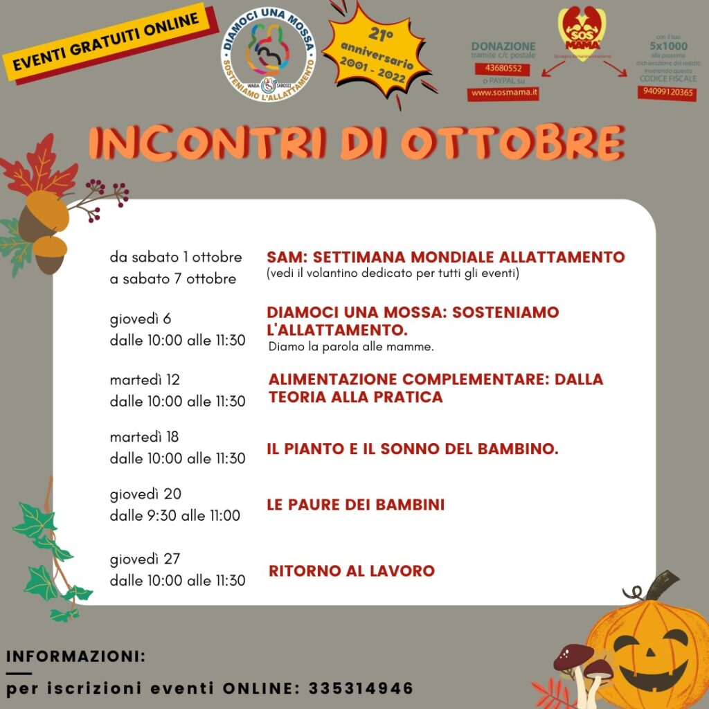 Incontri di Ottobre 2022